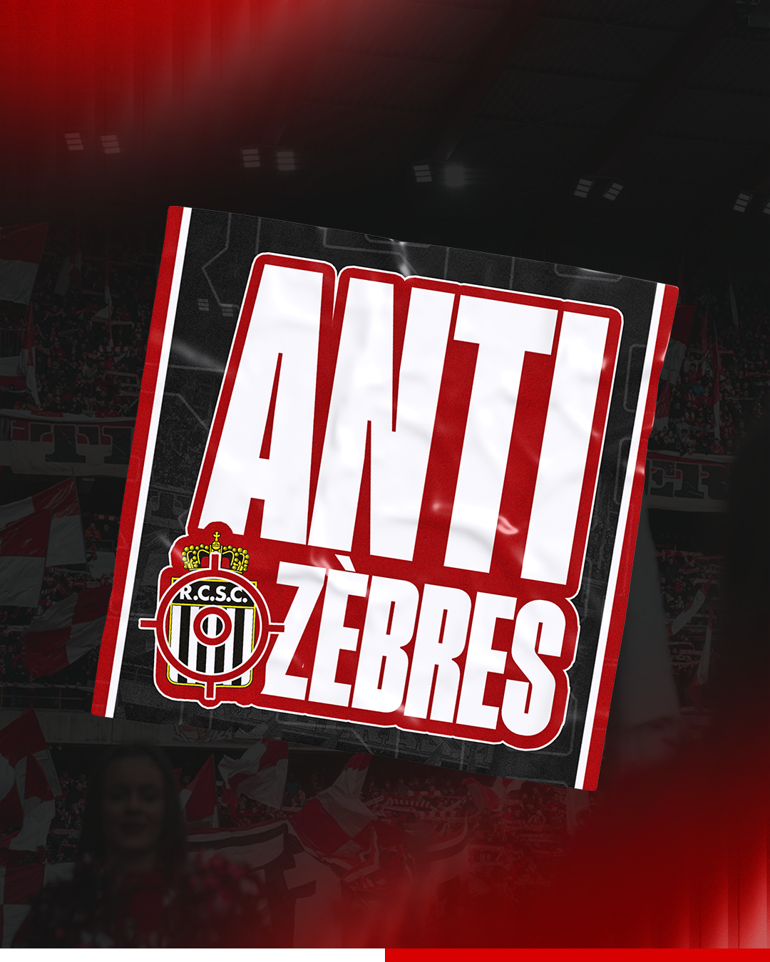Anti Zèbres sticker - 8x8cm