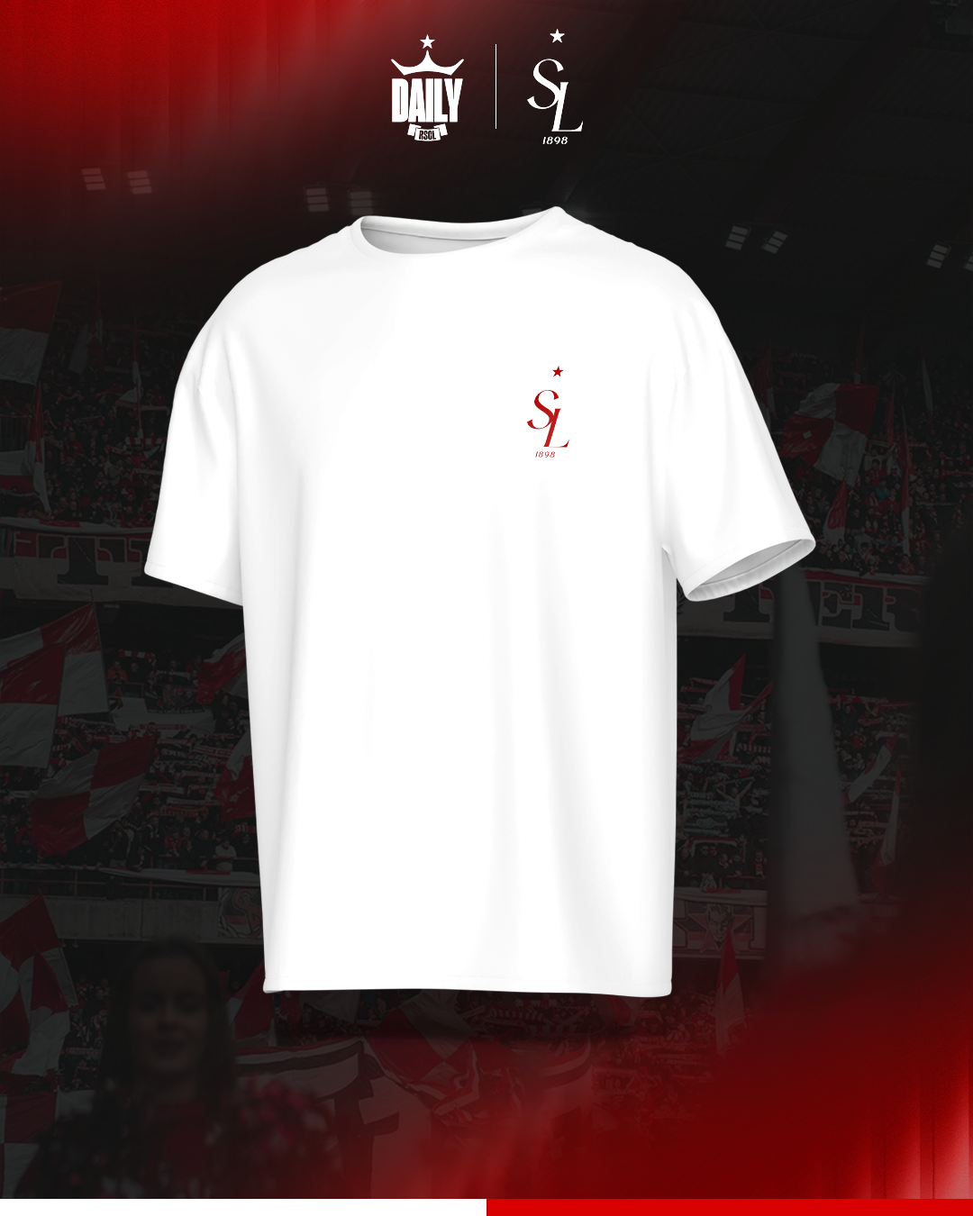 Rouge et Blanc Notre Fierté T-Shirt (Adult)